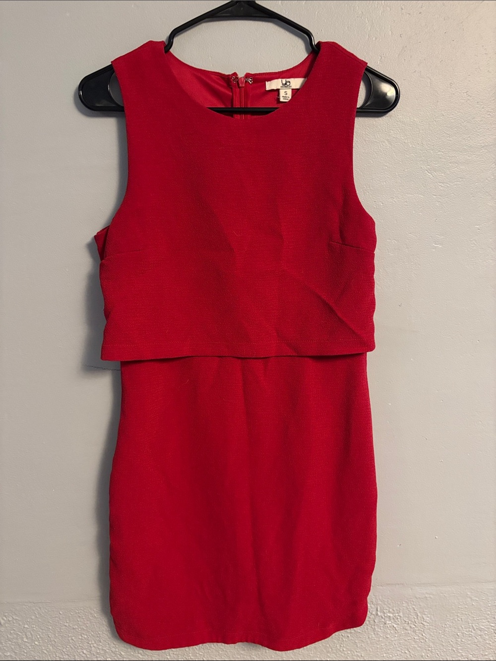 Ya Los Angeles Red Sleeveless Layered Mini Dress